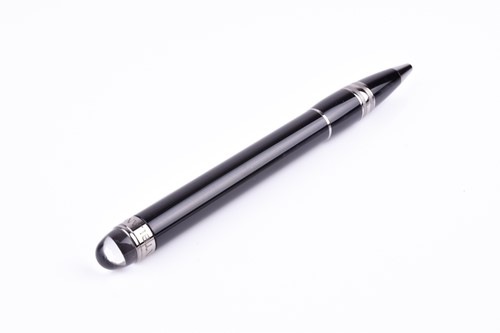 Lot 477 - A Montblanc ball point pen, with black resin...