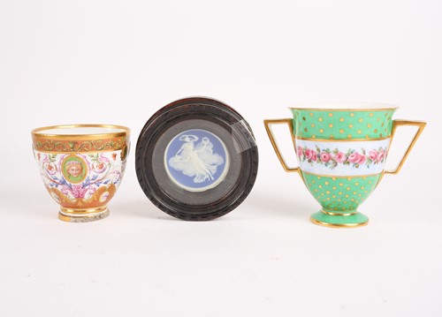 Lot 297 - A late 18th century Serves two handled cup,...