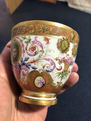 Lot 297 - A late 18th century Serves two handled cup,...