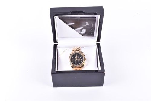 Lot 461 - An Aston Gerard gold plated chronograph...