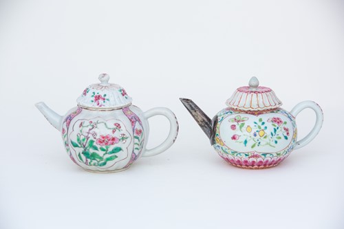 Lot 189 - 中国，粉彩“菊花”模制茶壶一件，约1730年，及其他