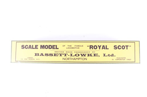 Lot 316 - A Bassett-Lowke 0 Gauge 3-rail LMS 'Royal Scot'...
