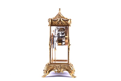 Lot 328 - An early 20th century gilt metal four glass...
