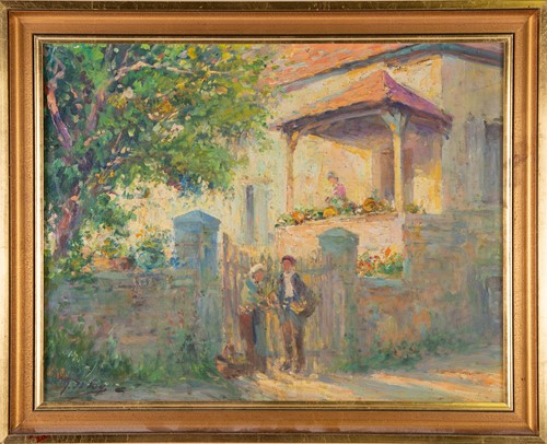 Lot 95 - Georges Deloy (1856-1930) French, an impasto...