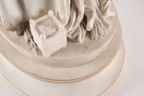 Lot 445 - Sevres: a biscuit porcelain figure group,...