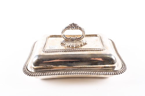 Lot 497 - A Victorian silver entree dish and cover, by...