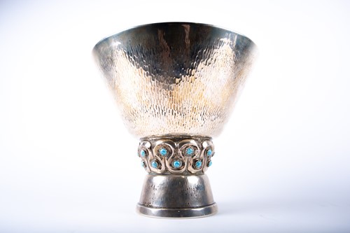 Lot 475 - A large Spanish Arts & Crafts style silver...