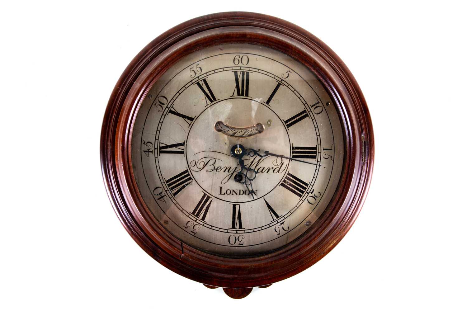 Lot 324 - A George III mahogany cased wall clock with a...