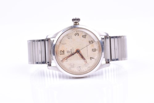 Lot 383 - A Tudor Oyster stainless steel wristwatch, the...