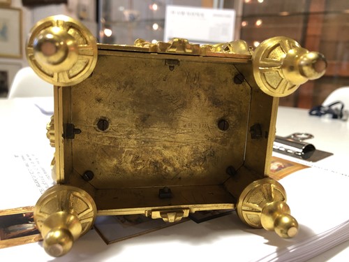 Lot 319 - A fine mid-19th century gilt brass carriage...