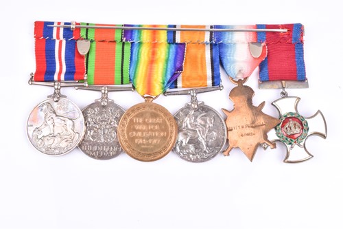 Lot 295 - A WW1 DSO four-medal group, comprising...