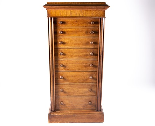 Lot 113 - An Edwards & Roberts mahogany Wellington chest,...