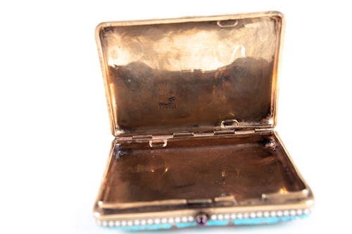 Lot 468 - A Russian silver gilt and cloisonné enamel...
