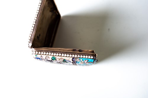 Lot 468 - A Russian silver gilt and cloisonné enamel...