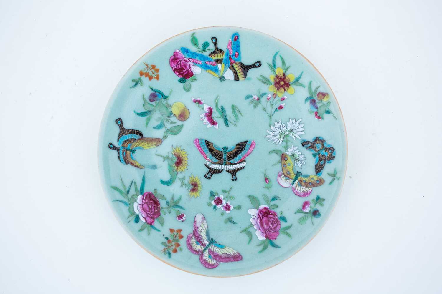 Lot 249 - 中国，广制瓷盘一件，大约1870年
