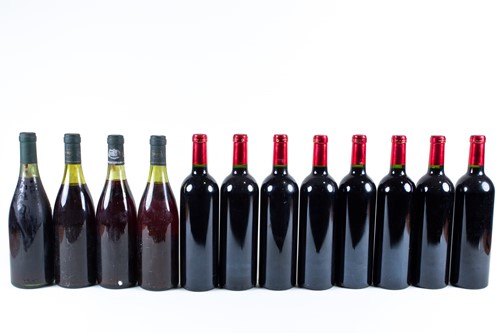 Lot 299 - Twelve bottles of assorted red wine,...