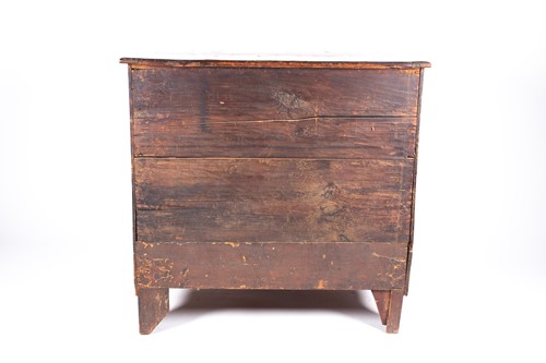 Lot 97 - An 18th century Dutch marquetry bombe commode,...