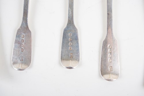 Lot 524 - A group of silver flatware, 19th century and...