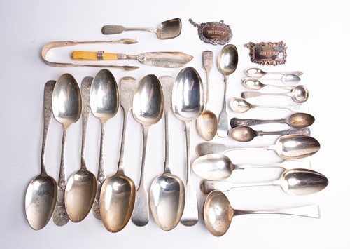 Lot 529 - A mixed group of silver flatware, to include...
