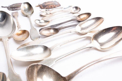 Lot 529 - A mixed group of silver flatware, to include...