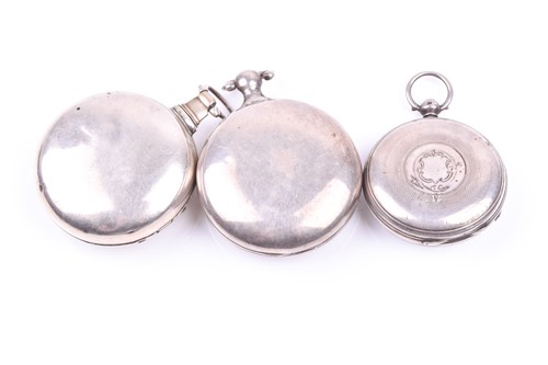 Lot 361 - A George IV silver pair cased pocket watch by...