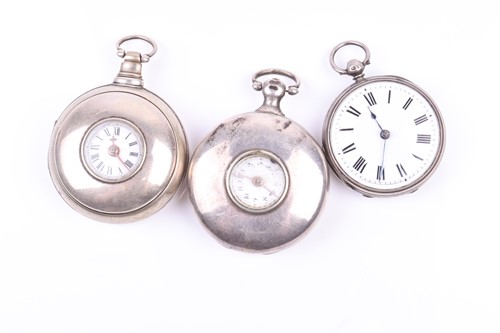 Lot 361 - A George IV silver pair cased pocket watch by...