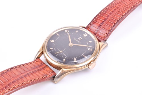 Lot 382 - A1960s Omega gold plated mechanical wristwatch,...