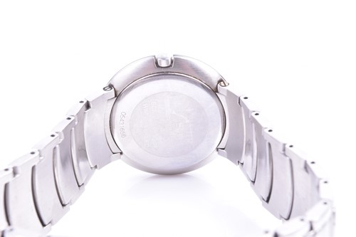 Lot 390 - A Rado Jubile Diastar polished wristwatch, the...