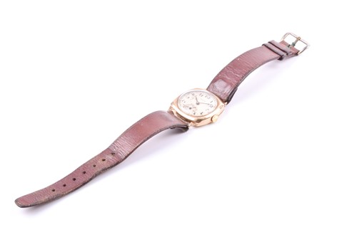 Lot 350 - A 1951 9ct gold Rolex mechanical wristwatch,...