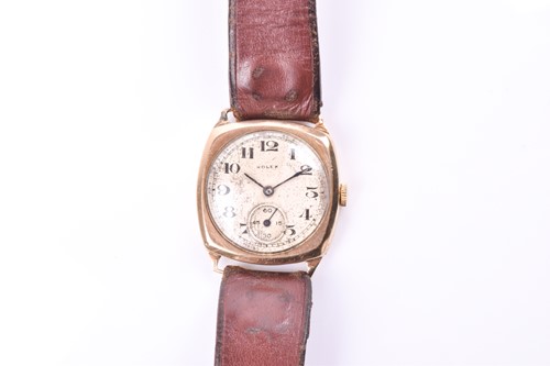 Lot 350 - A 1951 9ct gold Rolex mechanical wristwatch,...