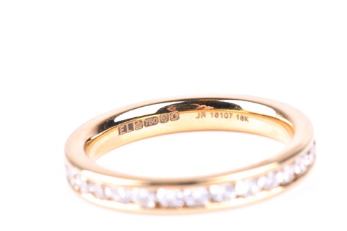 Lot 473 - A full hoop diamond eternity ring, the round...