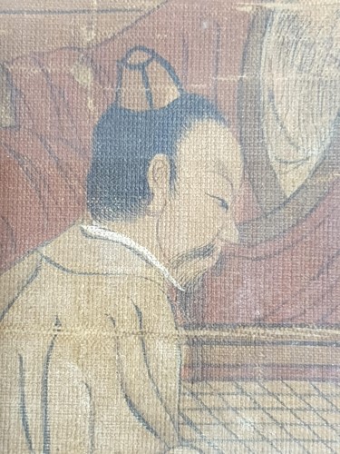 Lot 239 - 18世纪，中国画派人物像一副