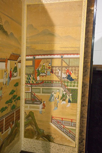 Lot 76 - 日本，纸质屏风，明治时期