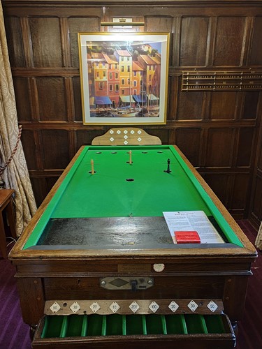 Lot 147 - A mid to late 20th century bar billiards table,...