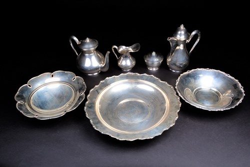 Lot 155 - Quantity of Italian Silver to include tea set ( 8 items)