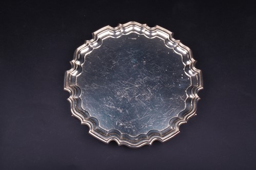 Lot 8 - A mid-20th century silver salver, Sheffield...