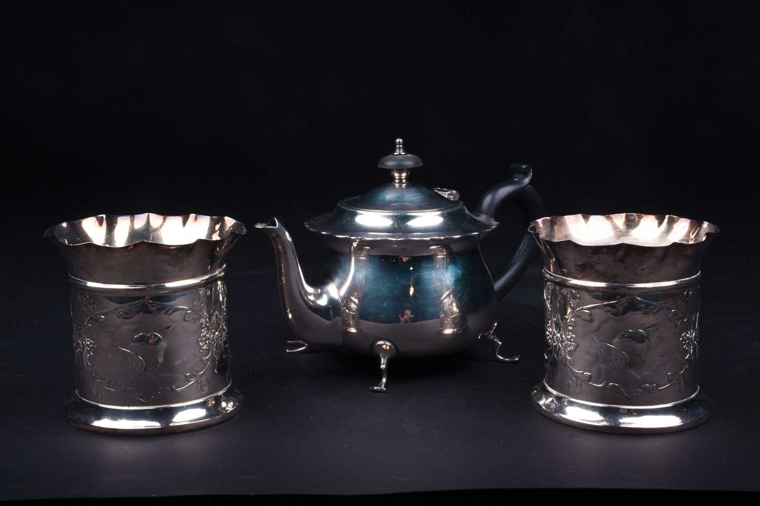 Lot 75 - A George VI silver bachelor's teapot,...
