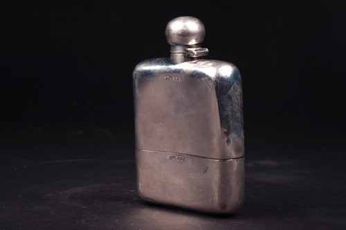 Lot 80 - A late Victorian silver hip flask, Sheffield...
