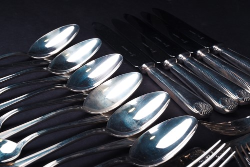 Lot 37 - A suite of sterling silver cutlery by Calegaro...