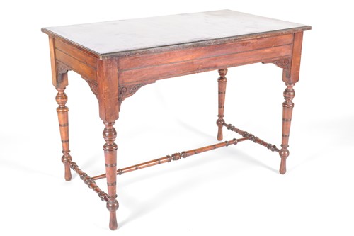 Lot 159 - A late Victorian writing table, circa 1890,...