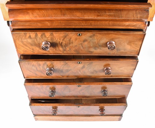 Lot 136 - A Victorian mahogany Scottish chest, with...