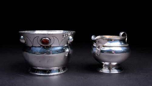 Lot 134 - A 20th century silver bowl in the Arts &...