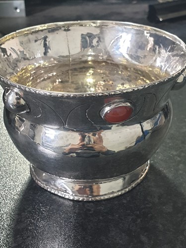 Lot 134 - A 20th century silver bowl in the Arts &...