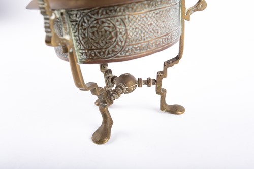 Lot 214 - A mid 19th century Moroccan copper incense...