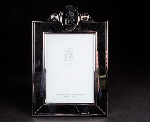 Lot 451 - A Royal presentation silver plated photograph...