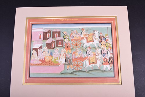 Lot 286 - Indian Kishangarh school, processional scene...