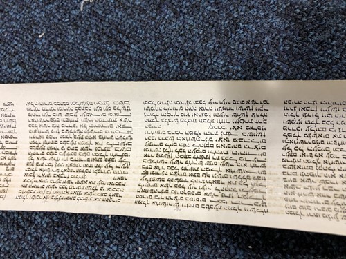 Lot 56 - A silver cased Megillah Esther scroll, 17.5 cm,...