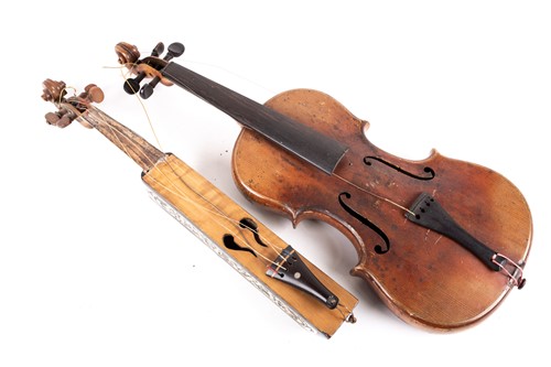 Lot 446 - A Russian full size violin, 19th century, with...