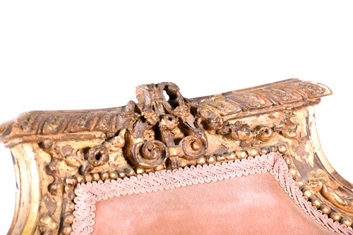 Lot 176 - A French Empire period carved giltwood and...