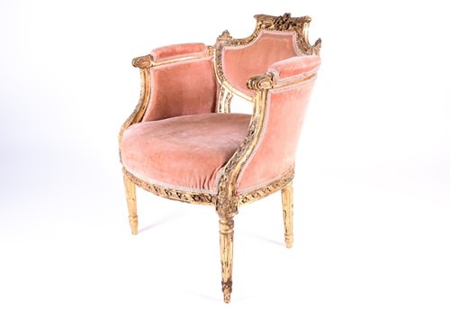 Lot 176 - A French Empire period carved giltwood and...